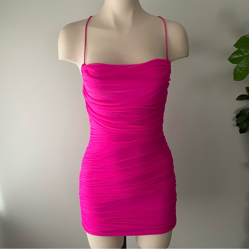 Elegant Pink Mini Dress